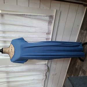 Seeing Ladies Long Blue Dress or Cover XS
